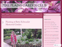 Tablet Screenshot of pineplainsgardenclub.org